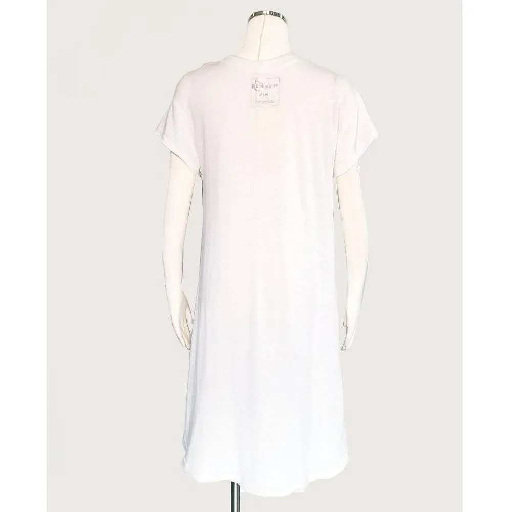 Free People White High-Low Tunic Tee - Picture 6 of 8